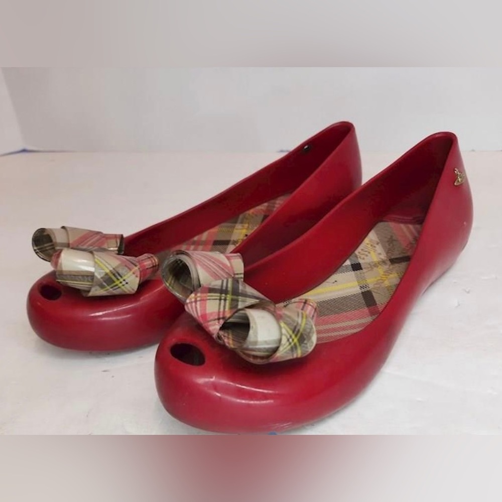 Vivienne Westwood Red Bow Ballet Flats size 35